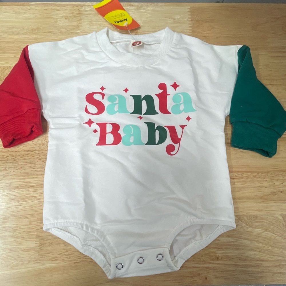 New With Tags “Santa Baby” Bodysuit